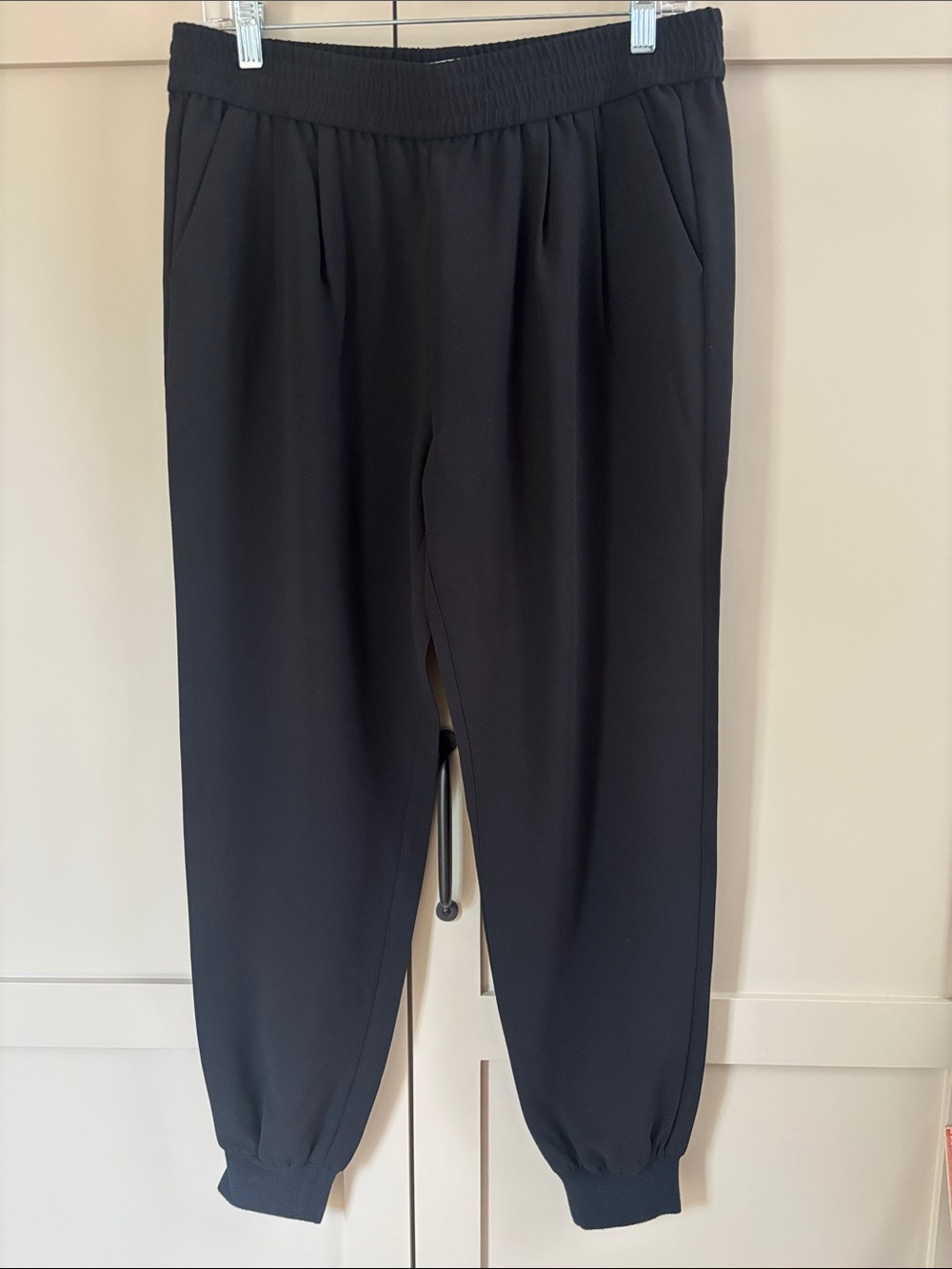 Joie Black Women's Elastic-Waist Jogger Pants